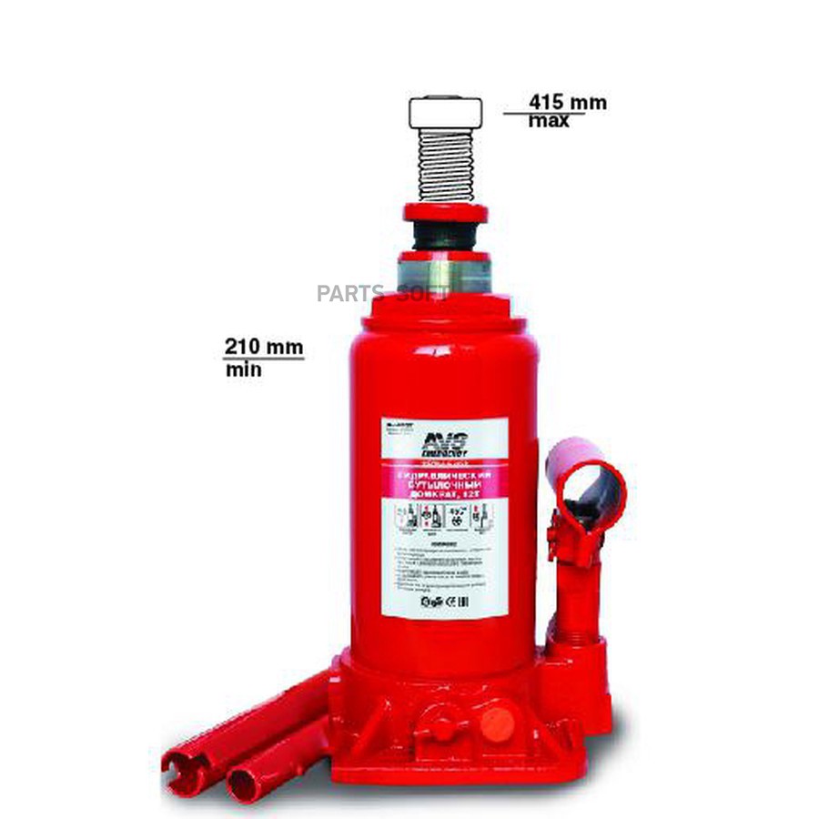 Домкрат бутылочный 12 т AVS HJ-B12T 210 - 415 мм - AVS None None